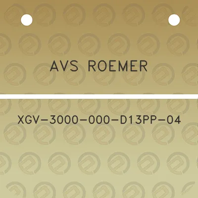 avs-roemer-xgv-3000-000-d13pp-04