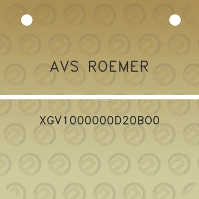 avs-roemer-xgv1000000d20bo0