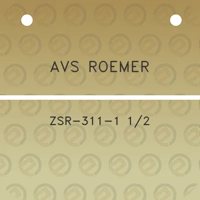 avs-roemer-zsr-311-1-12