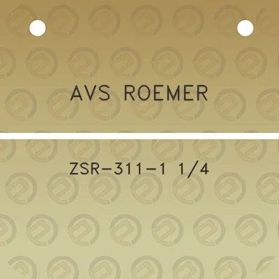 avs-roemer-zsr-311-1-14