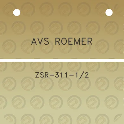 avs-roemer-zsr-311-12