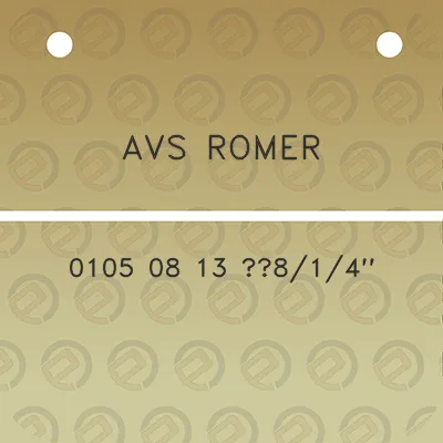 avs-romer-0105-08-13-i814