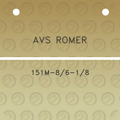 avs-romer-151m-86-18