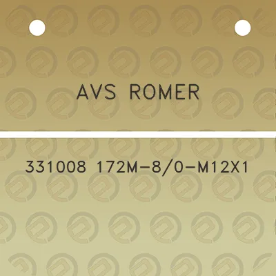 avs-romer-331008-172m-80-m12x1