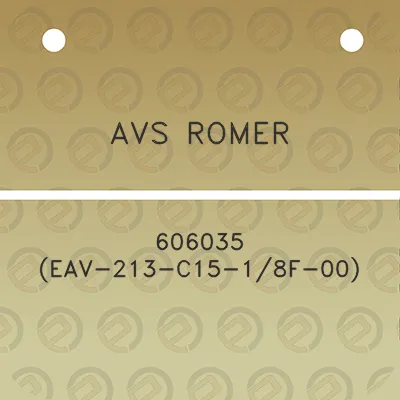 avs-romer-606035-eav-213-c15-18f-00