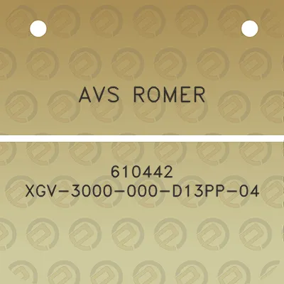 avs-romer-610442-xgv-3000-000-d13pp-04