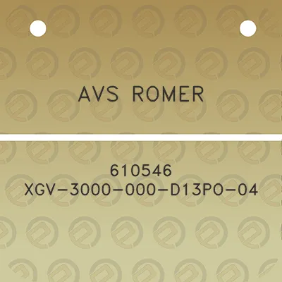 avs-romer-610546-xgv-3000-000-d13po-04