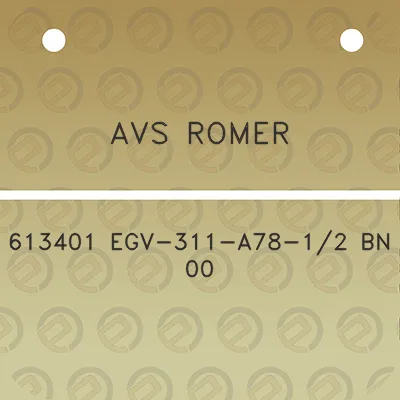 avs-romer-613401-egv-311-a78-12-bn-00