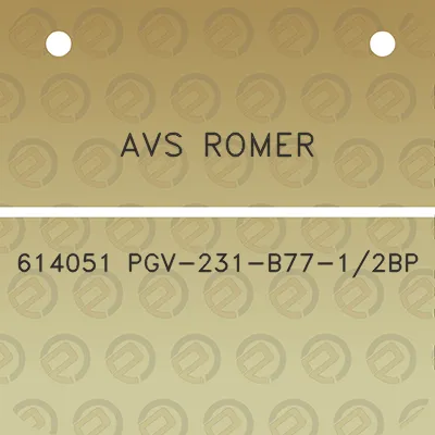 avs-romer-614051-pgv-231-b77-12bp