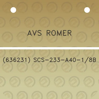 avs-romer-636231-scs-233-a40-18b