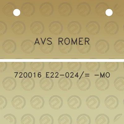 avs-romer-720016-e22-024-mo