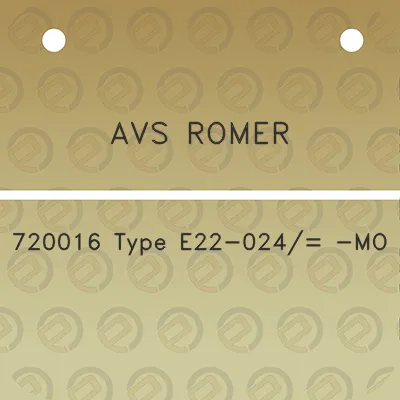 avs-romer-720016-type-e22-024-mo