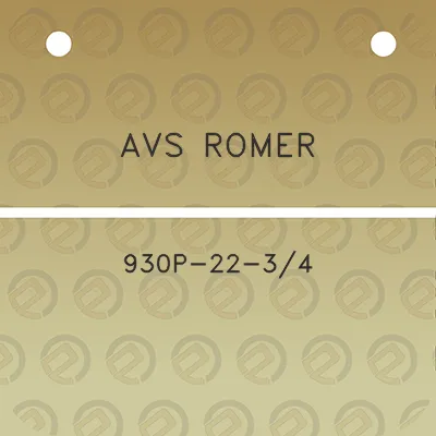 avs-romer-930p-22-34