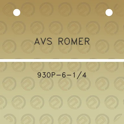 avs-romer-930p-6-14