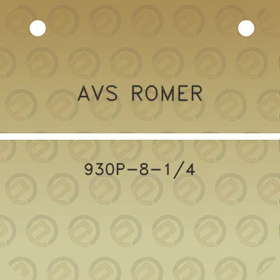 avs-romer-930p-8-14