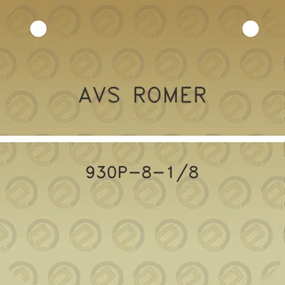 avs-romer-930p-8-18