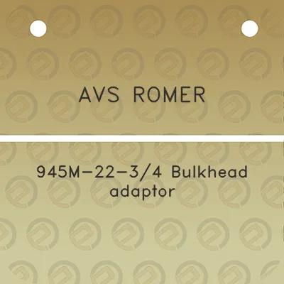 avs-romer-945m-22-34-bulkhead-adaptor