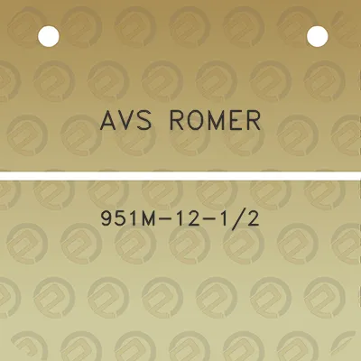 avs-romer-951m-12-12