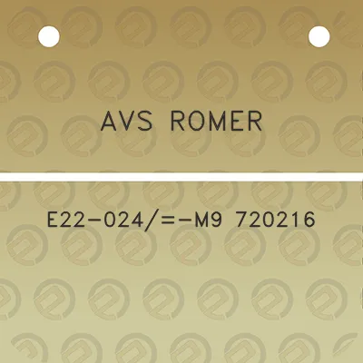 avs-romer-e22-024-m9-720216