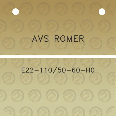 avs-romer-e22-11050-60-h0