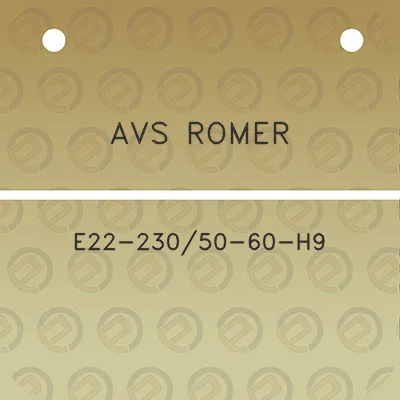 avs-romer-e22-23050-60-h9