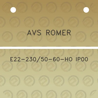 avs-romer-e22-23050-60-ho-ip00