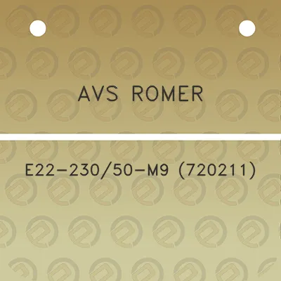 avs-romer-e22-23050-m9-720211