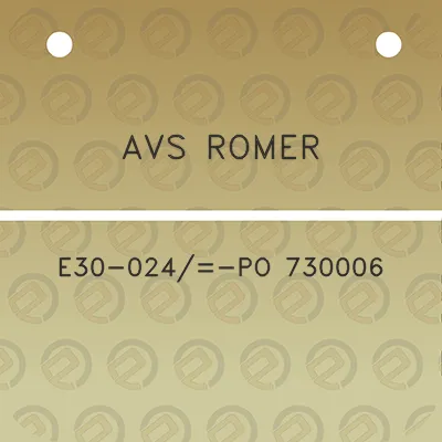 avs-romer-e30-024-po-730006