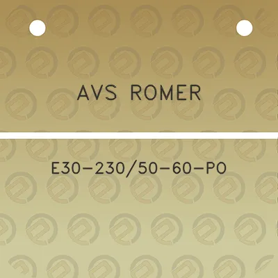 avs-romer-e30-23050-60-po