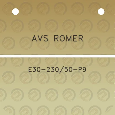 avs-romer-e30-23050-p9