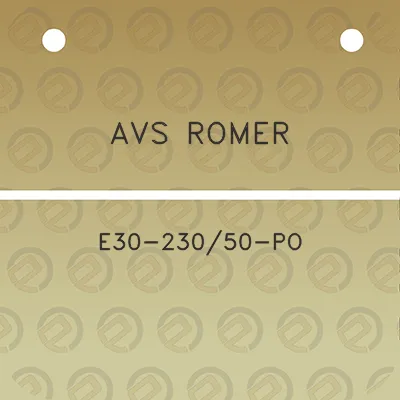 avs-romer-e30-23050-po