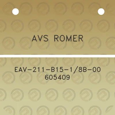 avs-romer-eav-211-b15-18b-00-605409