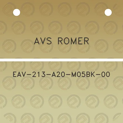 avs-romer-eav-213-a20-m05bk-00