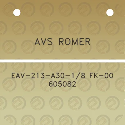 avs-romer-eav-213-a30-18-fk-00-605082