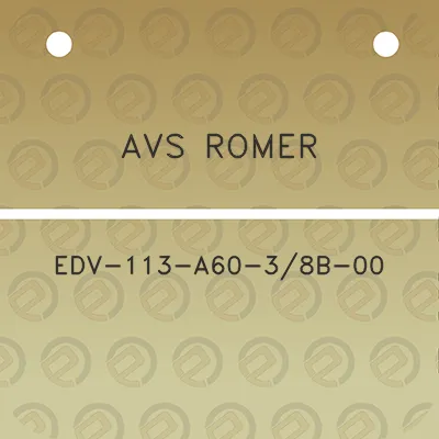 avs-romer-edv-113-a60-38b-00