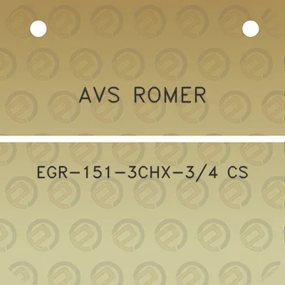 avs-romer-egr-151-3chx-34-cs