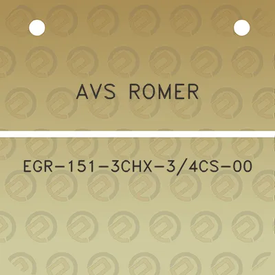 avs-romer-egr-151-3chx-34cs-00