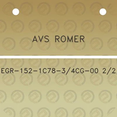 avs-romer-egr-152-1c78-34cg-00-22