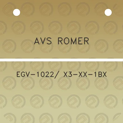 avs-romer-egv-1022-x3-xx-1bx