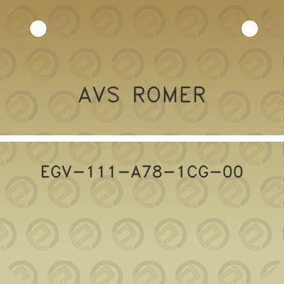 avs-romer-egv-111-a78-1cg-00