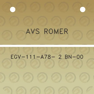 avs-romer-egv-111-a78-2-bn-00