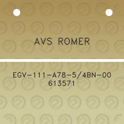 avs-romer-egv-111-a78-54bn-00-613571