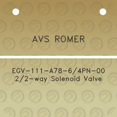 avs-romer-egv-111-a78-64pn-00-22-way-solenoid-valve