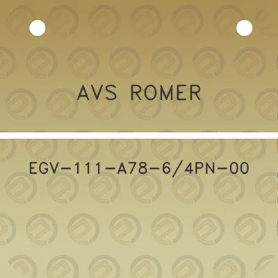 avs-romer-egv-111-a78-64pn-00