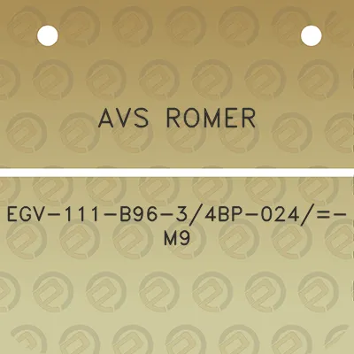 avs-romer-egv-111-b96-34bp-024-m9