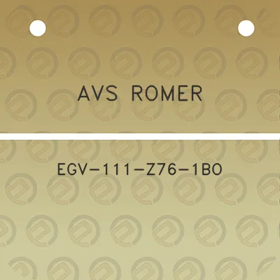 avs-romer-egv-111-z76-1bo