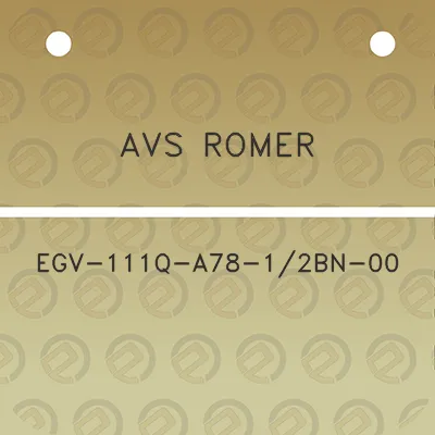 avs-romer-egv-111q-a78-12bn-00