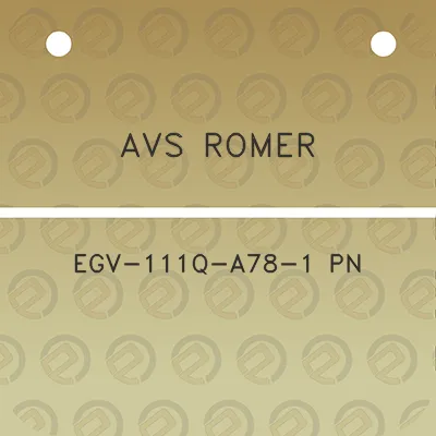 avs-romer-egv-111q-a78-1-pn