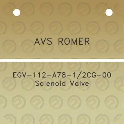 avs-romer-egv-112-a78-12cg-00-solenoid-valve