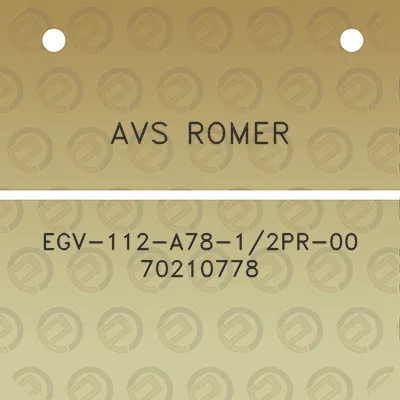 avs-romer-egv-112-a78-12pr-00-70210778